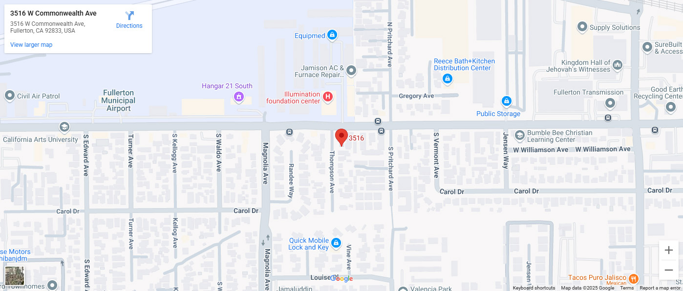 Fullerton's children academy address map